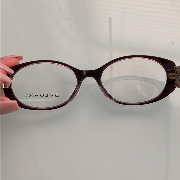 Bvlgari purple small round prescription frames - Picture 6 of 7